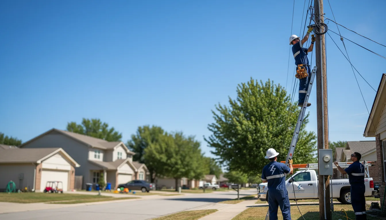 Residential electrician providing installation services in Sabina, OH
